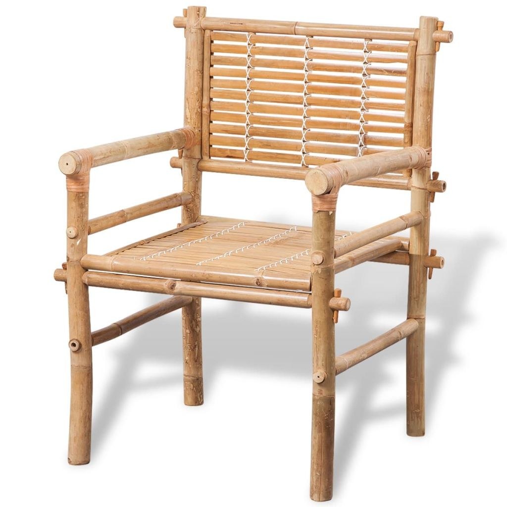 Bistro furniture 3 pcs with Bamboo cushions