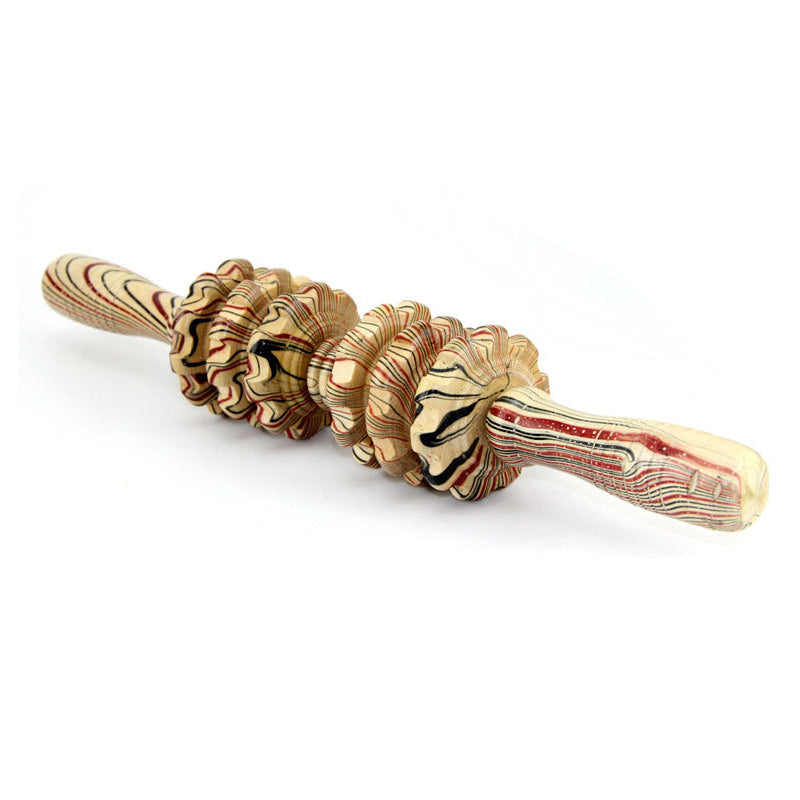 Rullo bastoncino da massaggio in legno Strumento per il recupero del punto di innesco Dispositivo per il rilassamento muscolare Gamba posteriore Collo-piede