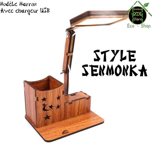 Orijinaru™ Lampe de bureau en bambou - BambooHomeStore
