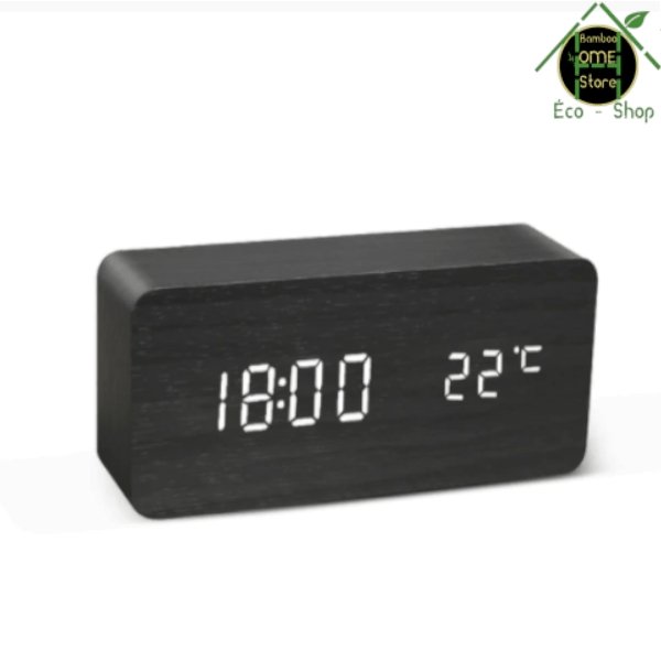 Tic-tac™ Réveil matin en bambou - BambooHomeStore