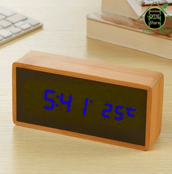 Tic-tac™ Réveil matin en bambou - BambooHomeStore