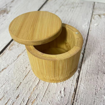 Bocal en bambou pour sel - Écologique et hermétique
