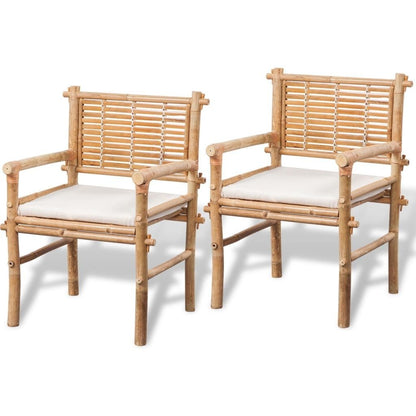  Bistro furniture 3 pcs with Bamboo cushions