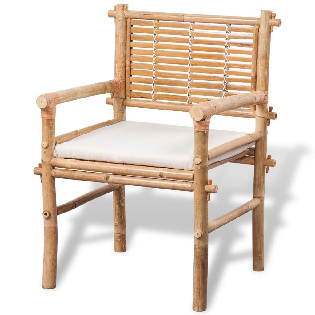  Bistro furniture 3 pcs with Bamboo cushions