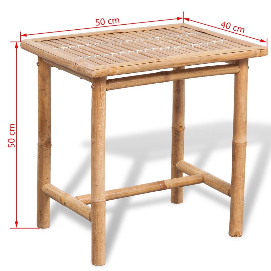  Bistro furniture 3 pcs with Bamboo cushions